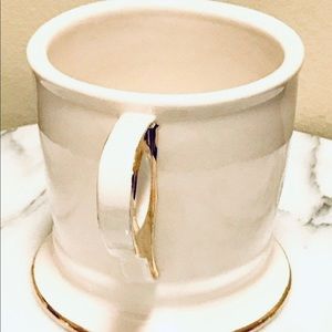 Anthropologie Kitchen - Anthropologie Monogram V Shave Style Coffee Mug Anthropologie Kitchen - Anthropologie Monogram V Shave Style Coffee Mug